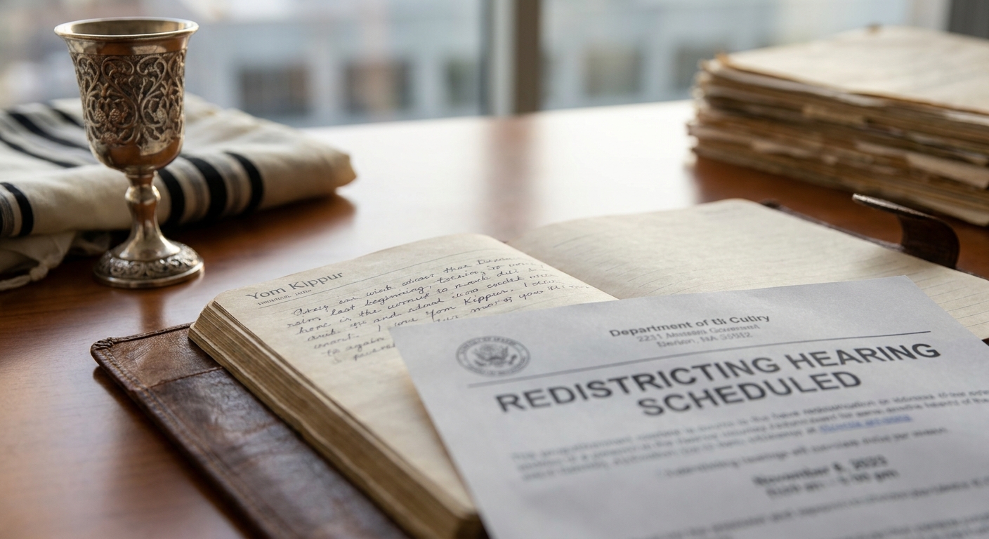 Sen. Kent Smith criticizes redistricting hearing scheduled on Yom Kippur, demands additional session